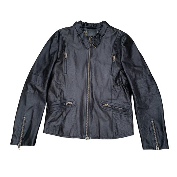VINTAGE Mackage Leather Jacket XL Black - Picture 1 of 16